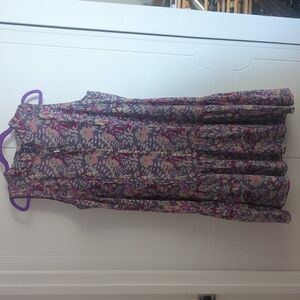 NWT GAP Y2K Purple Floral Dress